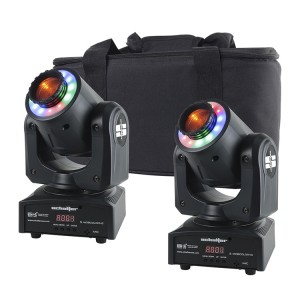 Set 2 Cabezas Moviles Gobos Led 45w Spot Beam + Aro Colo